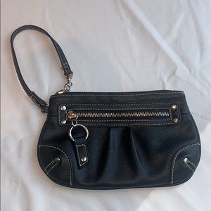 Black Leather Wristlet 🖤